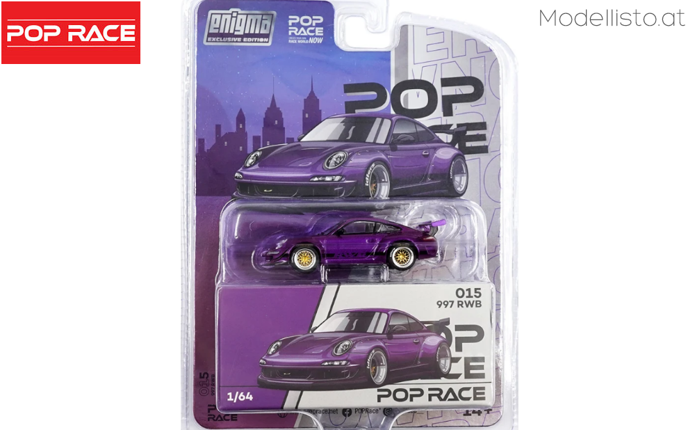 PRE015 Pop Race Porsche 911 RWB 997, purple